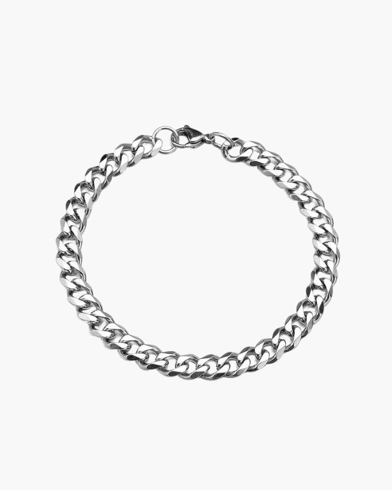 Bracciale Uomo Catena Acciaio Design Essenziale
