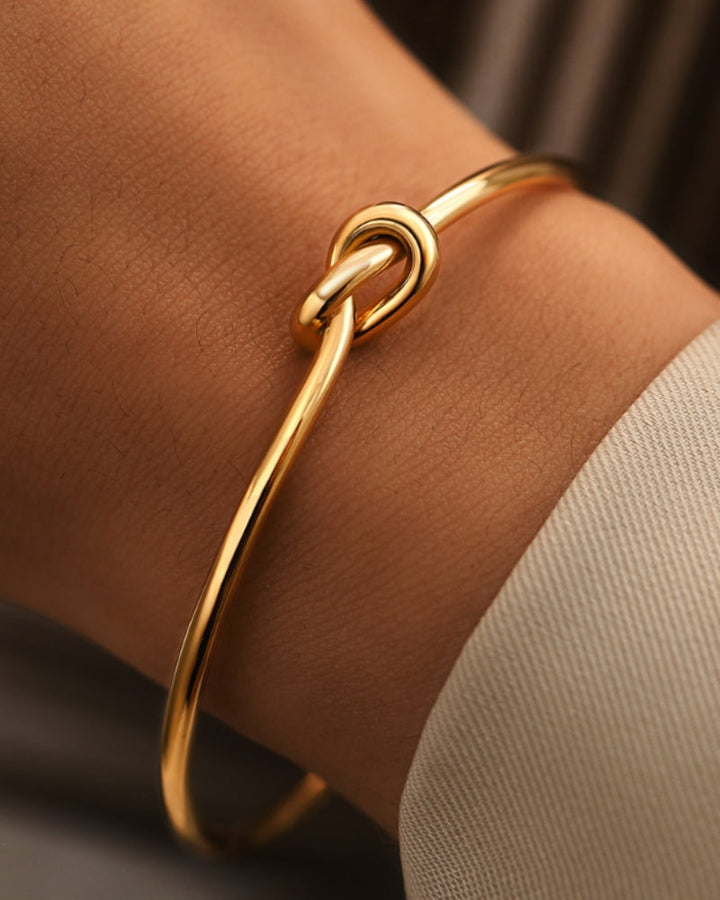Bracciale Rigido Uomo Acciaio Inox Nodo Eternità