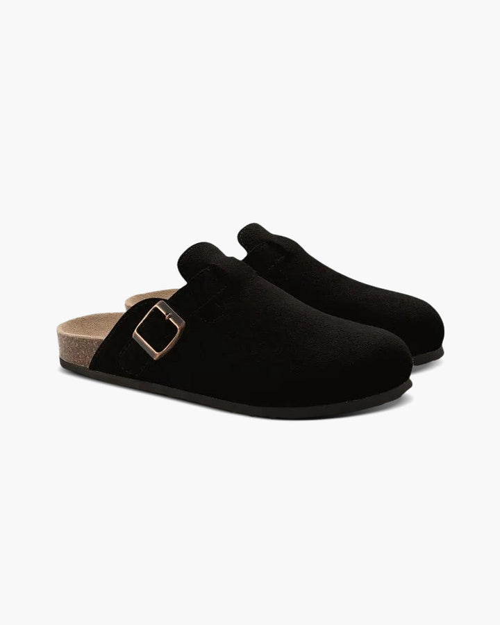 Mules Donna Mocassini Pelle Scamosciata Classici