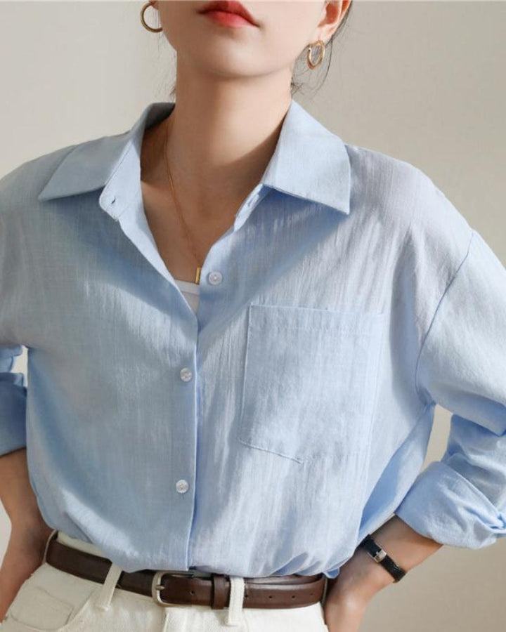 Camicia Donna in Lino Leggera Estiva Traspirante