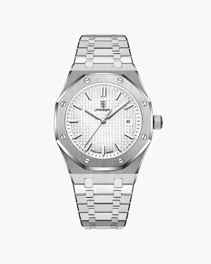 Orologio Uomo Acciaio Precisione Classico