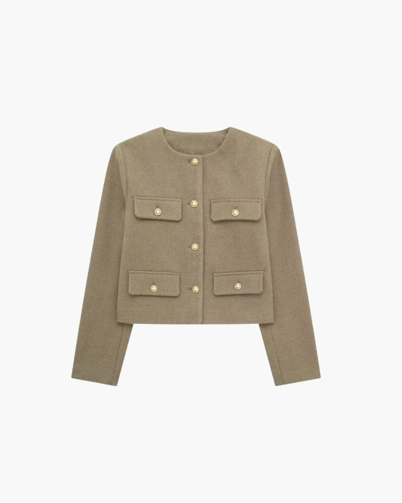 Blazer Donna Strutturato Taglio Corto Moderno - Vesarelli