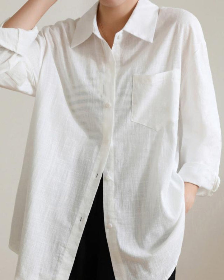 Camicia Donna in Lino Leggera Estiva Traspirante