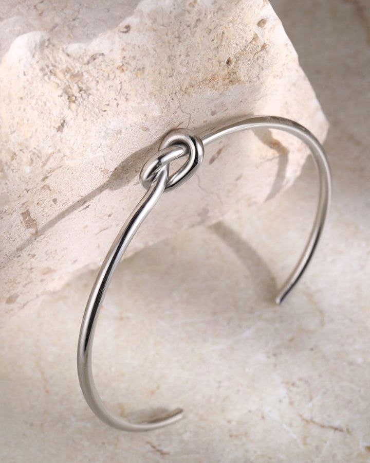 Bracciale Rigido Uomo Acciaio Inox Nodo Eternità