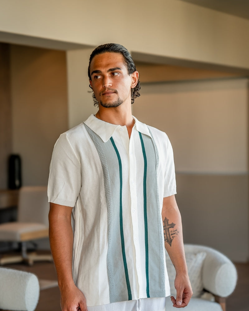 Polo Uomo in Misto Cotone Elegante Vestibilità Confortevole