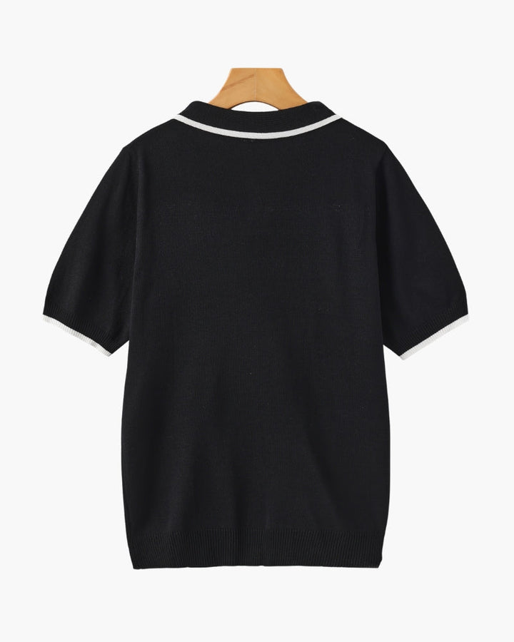 Polo Uomo in Maglia Elegante Vestibilità Classica