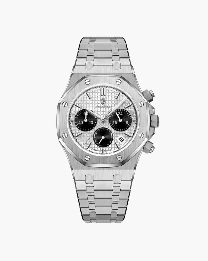 Orologio Cronografo Uomo Acciaio Precisione Classico - Vesarelli