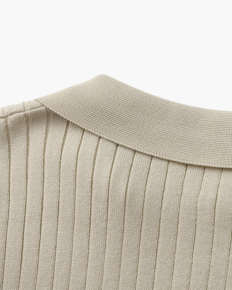 Polo Uomo in Maglia Coste Classica Vestibilità Regular