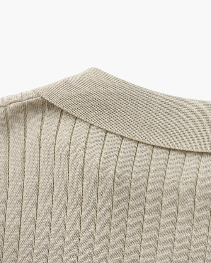 Polo Uomo in Maglia Coste Classica Vestibilità Regular