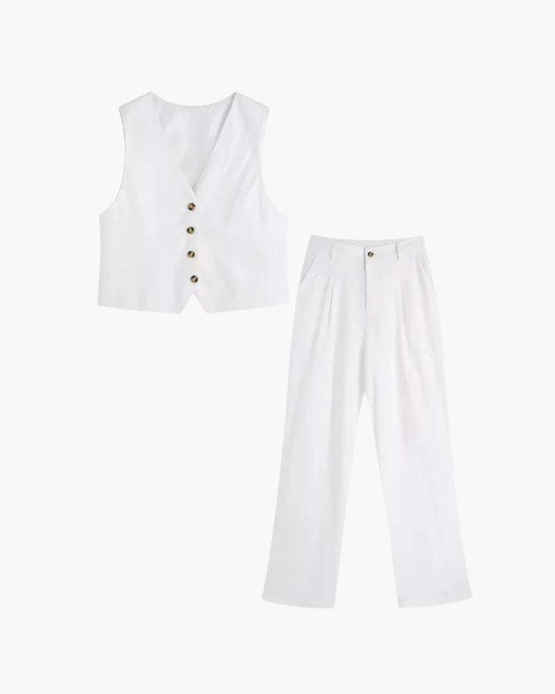 Coordinato Donna Elegante in Tessuto Essenziale Classico