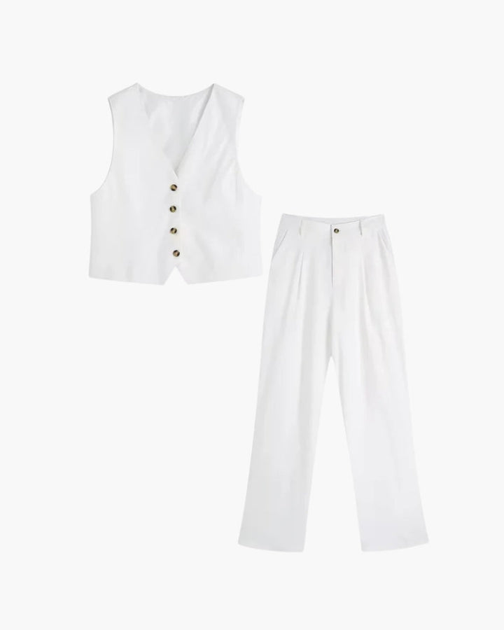 Coordinato Donna Elegante in Tessuto Essenziale Classico