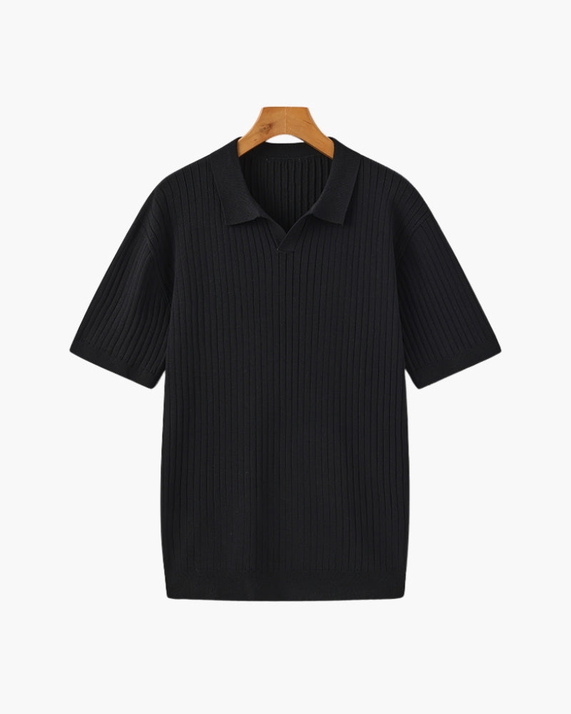 Polo Uomo in Maglia Coste Classica Vestibilità Regular