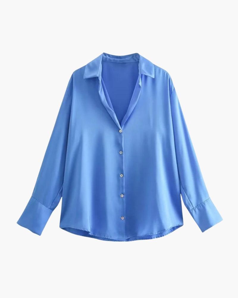 Camicia Donna Classica Tessuto Morbido Vestibilità Comoda - Vesarelli
