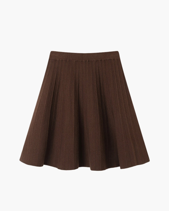 Gonna Mini Donna in Lana Pieghettata Stile Oxford Elegante - Vesarelli