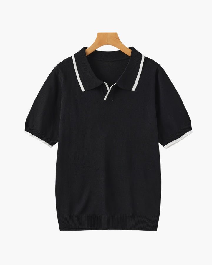 Polo Uomo in Maglia Elegante Vestibilità Classica
