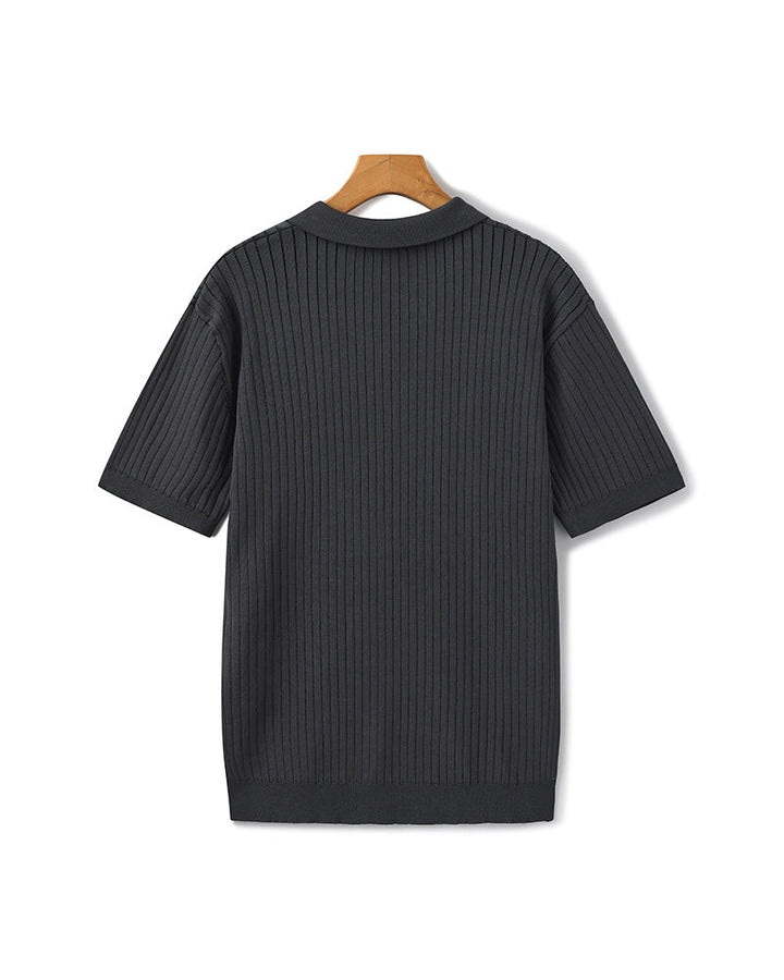 Polo Uomo in Maglia Coste Classica Vestibilità Regular