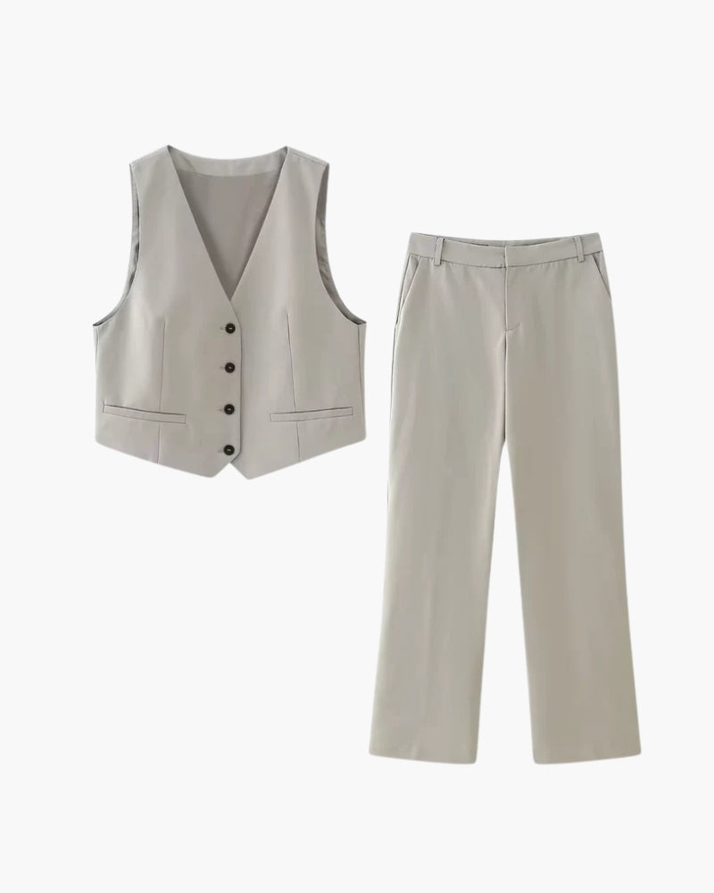 Coordinato Donna Elegante in Tessuto Essenziale Classico - Vesarelli