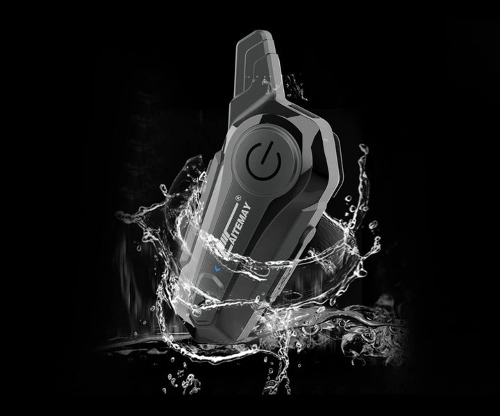 Interfono Bluetooth per casco da moto - Interfono wireless da 1000 M, chiamate in vivavoce, audio cristallino per 2 motociclisti in viaggio e avventura 1
