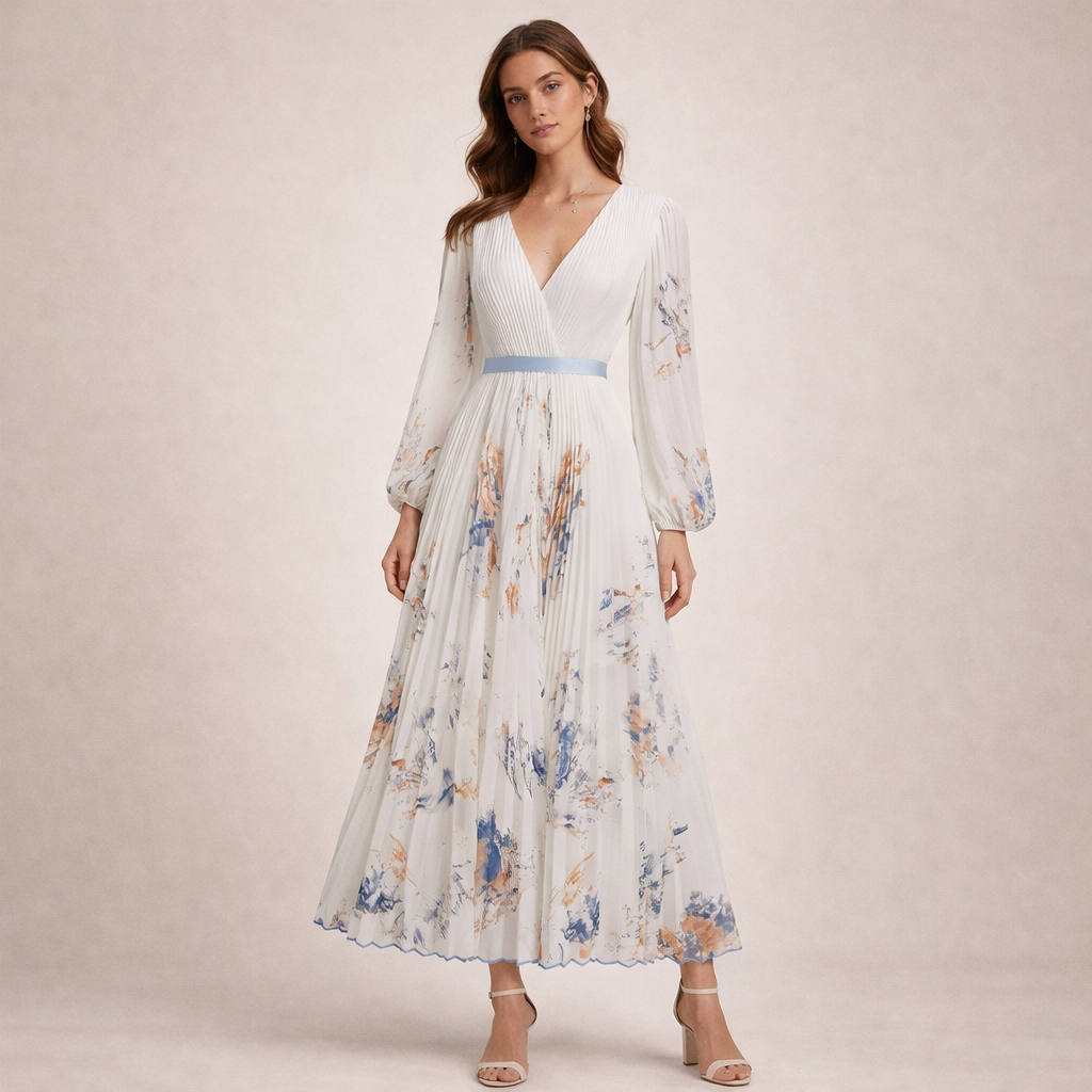 Abito Donna Fluido Tessuto Leggero Silhouette Valorizzante
