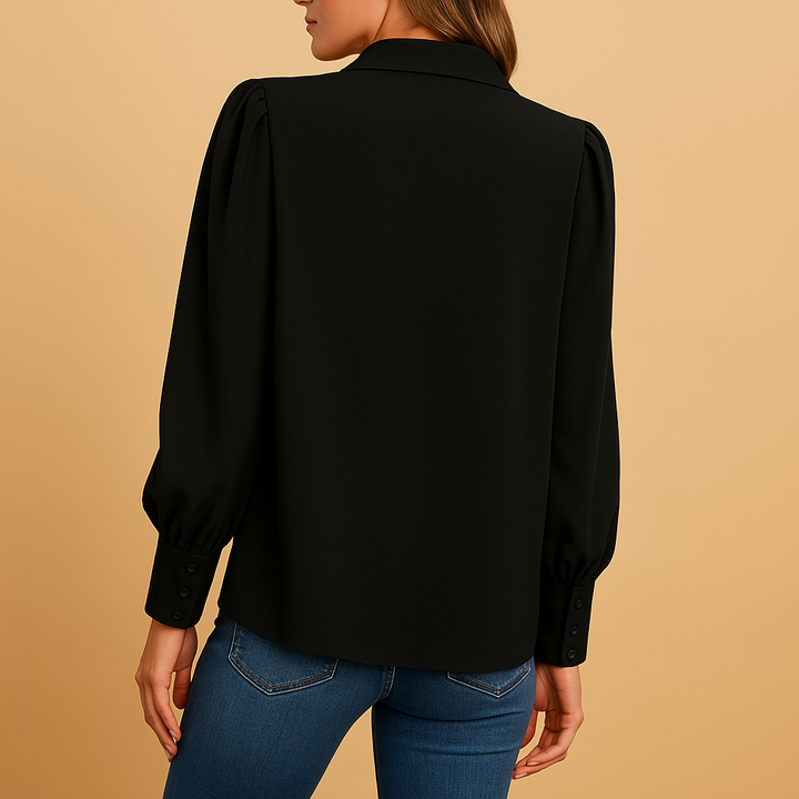 Isabelle | Elegante camicetta con maniche a lanterna da donna 1