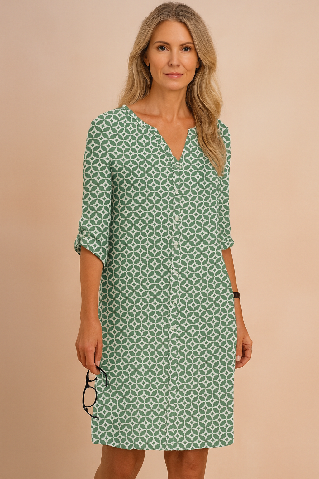 Abito Boho Donna Floreale Svasato Leggero - Vesarelli
