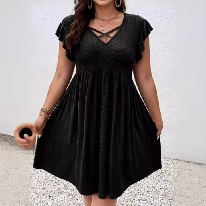 Abito Mini Donna Casual Maniche Corte Leggero