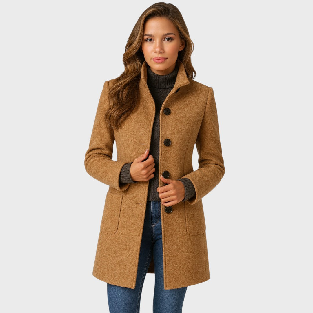 Cappotto Classico Donna Linea Strutturata Elegante - Vesarelli