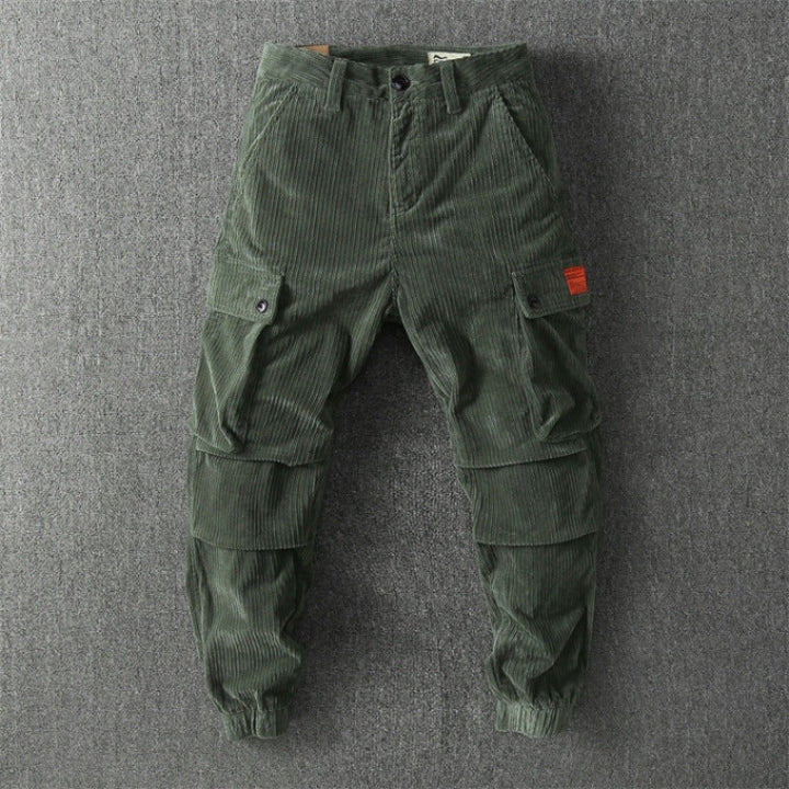 Pantaloni Cargo Uomo Tessuto Elegante Vestibilità Moderna - Vesarelli
