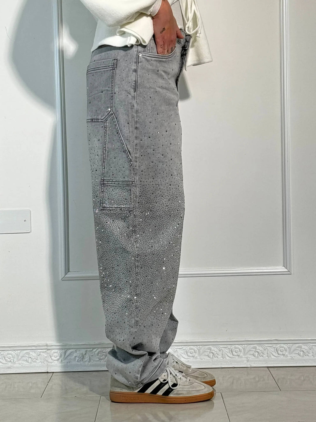 Jeans Baggy Donna | Effetto Paint Urban &amp; Vestibilità Comoda