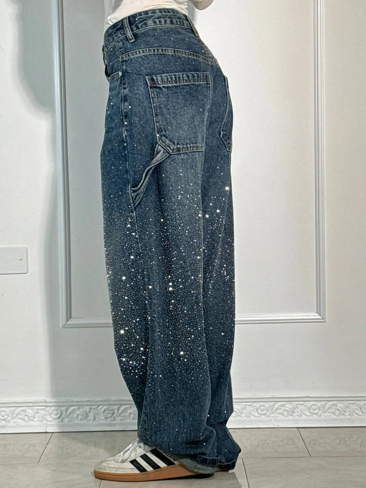 Jeans Baggy Donna | Effetto Paint Urban &amp; Vestibilità Comoda