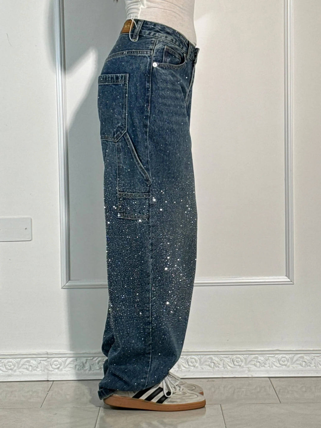 Jeans Baggy Donna | Effetto Paint Urban &amp; Vestibilità Comoda