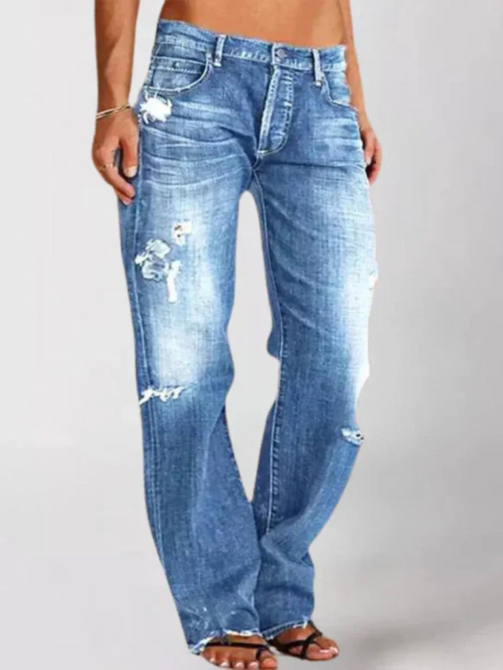 Jeans Eleganti a Vita Bassa Donna | Taglio slancia-gambe & Look raffinato everyday