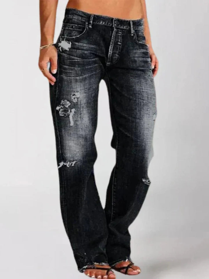 Jeans Eleganti a Vita Bassa Donna | Taglio slancia-gambe & Look raffinato everyday
