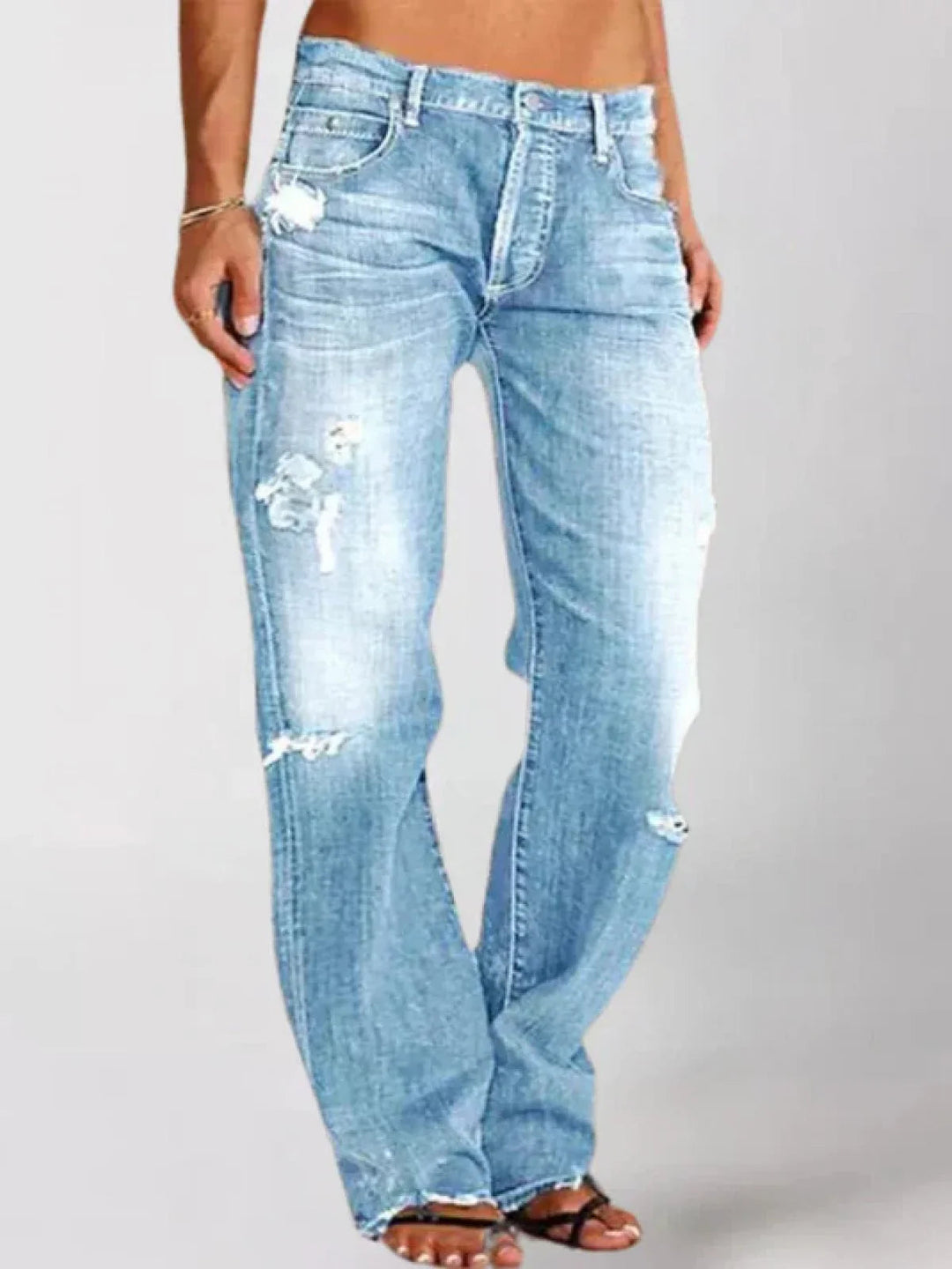Jeans Eleganti a Vita Bassa Donna | Taglio slancia-gambe & Look raffinato everyday