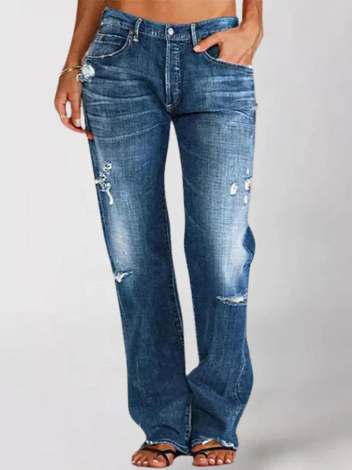 Jeans Donna Vita Bassa Cotone Taglio Slim Elegante - Vesarelli
