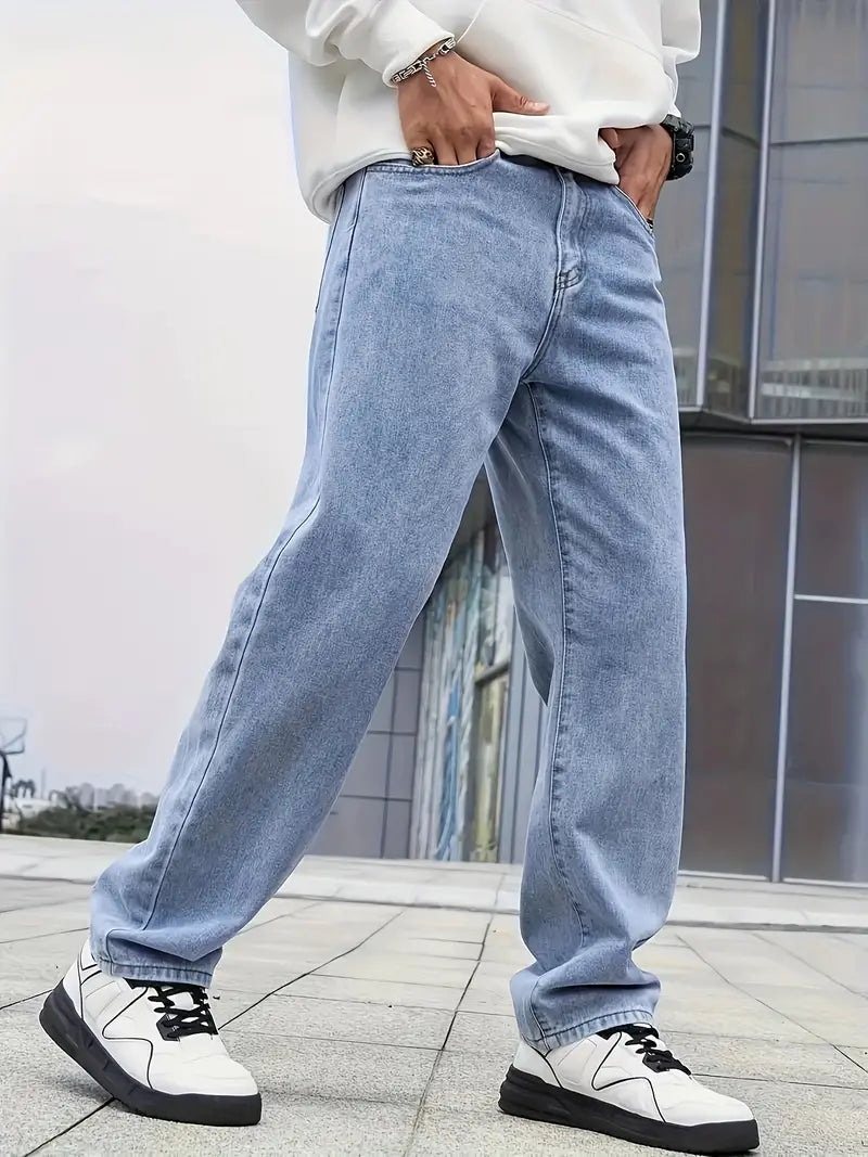 Jeans Uomo | Gamba Dritta & Lavaggio Leggero