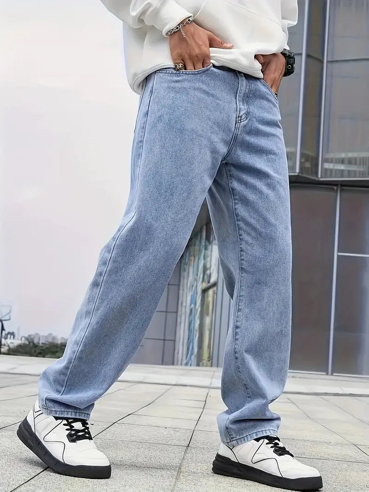 Jeans Uomo | Gamba Dritta & Lavaggio Leggero