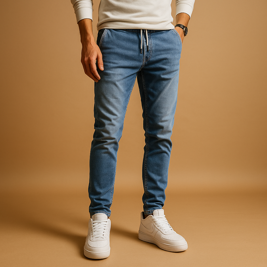 Jeans Uomo Slim Fit Elasticizzati Cotone - Vesarelli