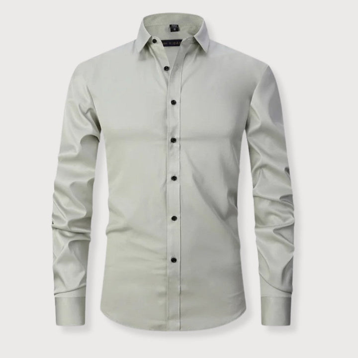 Camicia Uomo Taglio Ampio Tessuto Morbido Comfort