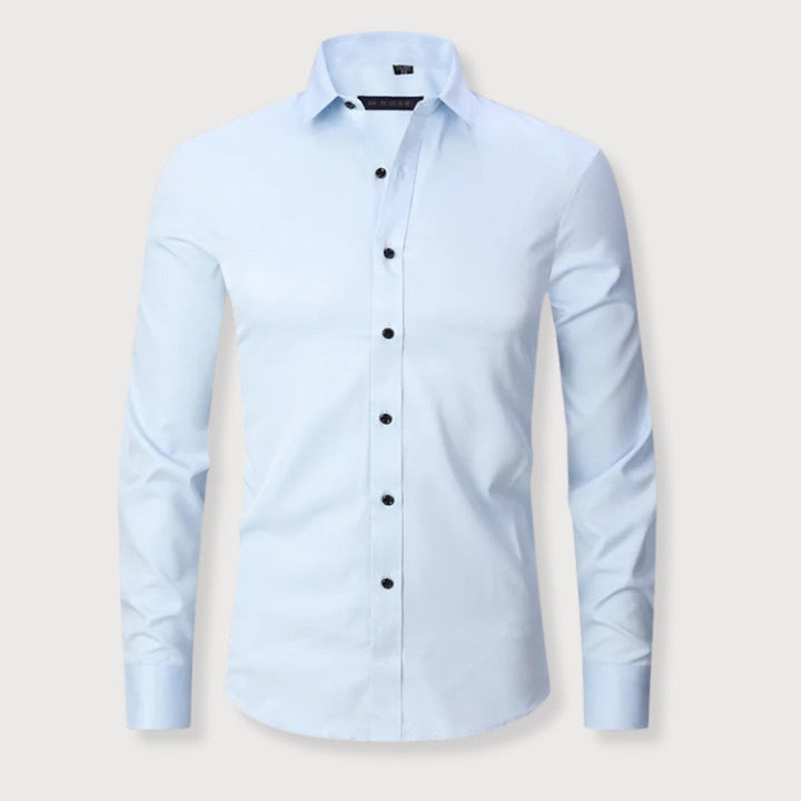 Camicia Uomo Taglio Ampio Tessuto Morbido Comfort