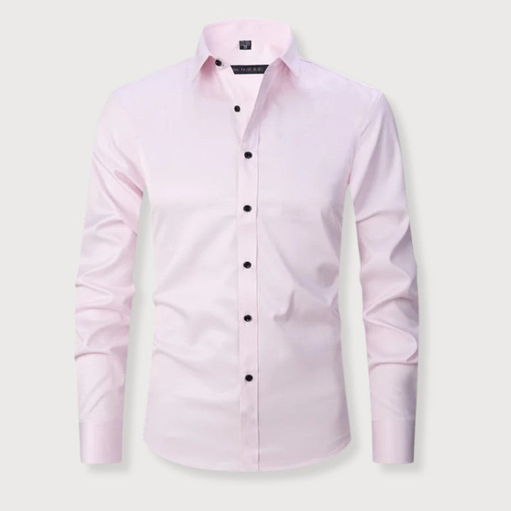 Camicia Uomo Taglio Ampio Tessuto Morbido Comfort