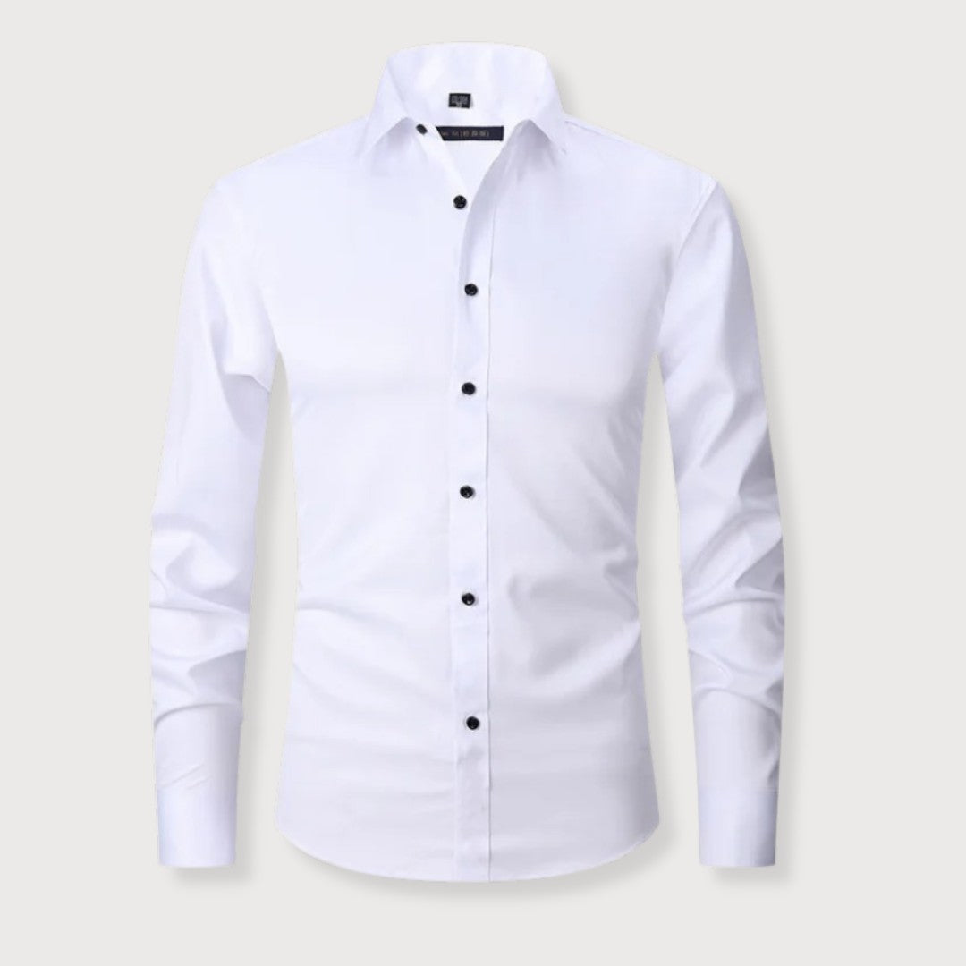 Camicia Uomo Taglio Ampio Tessuto Morbido Comfort