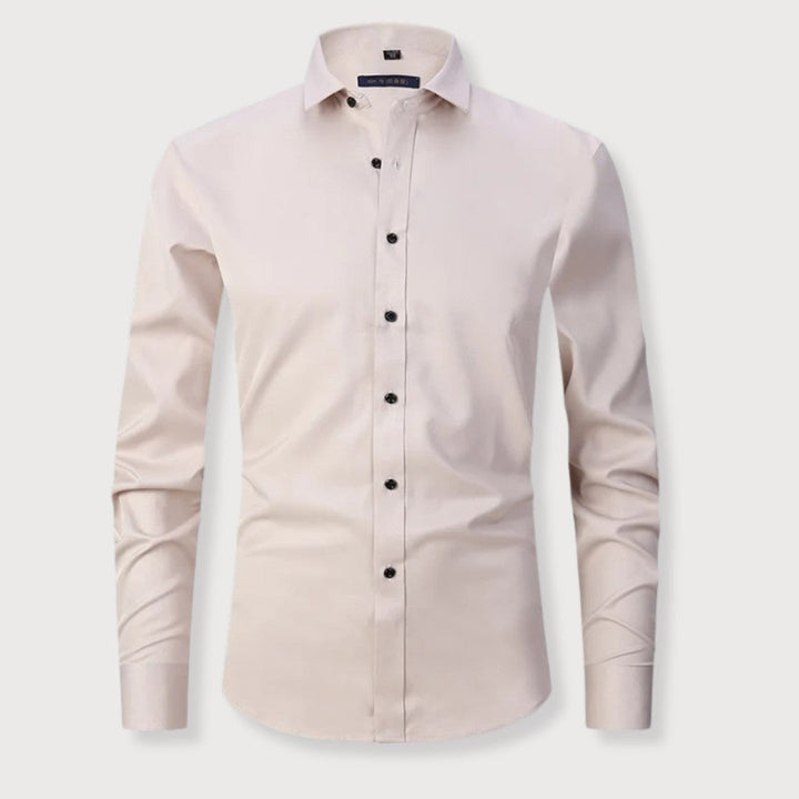 Camicia Uomo Taglio Ampio Tessuto Morbido Comfort