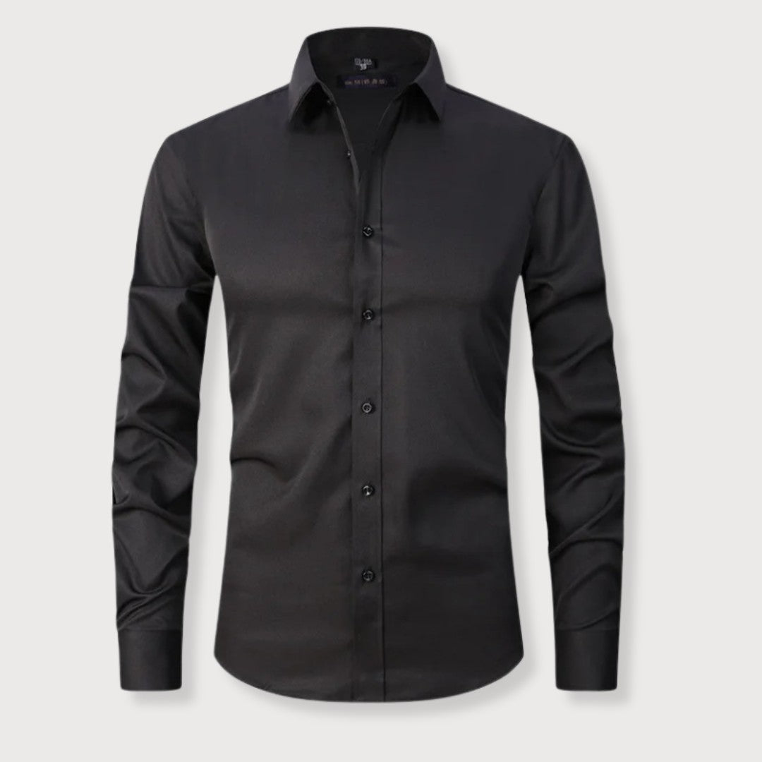 Camicia Uomo Taglio Ampio Tessuto Morbido Comfort