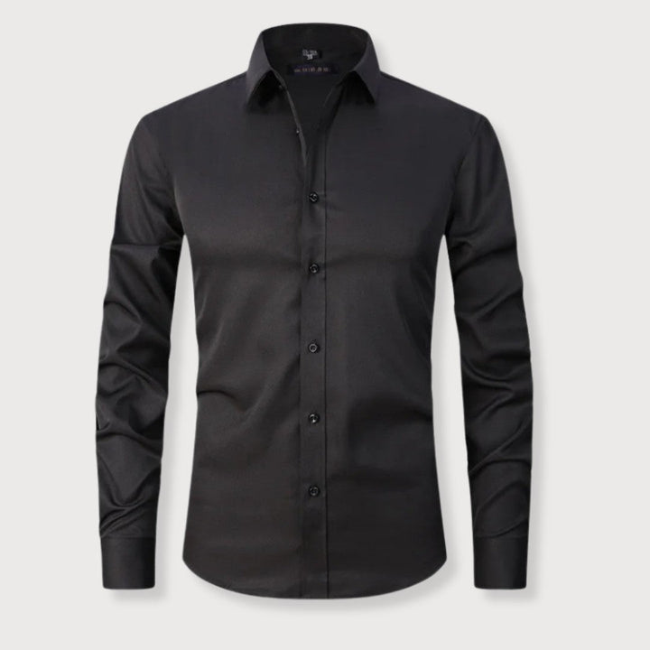 Camicia Uomo Taglio Ampio Tessuto Morbido Comfort