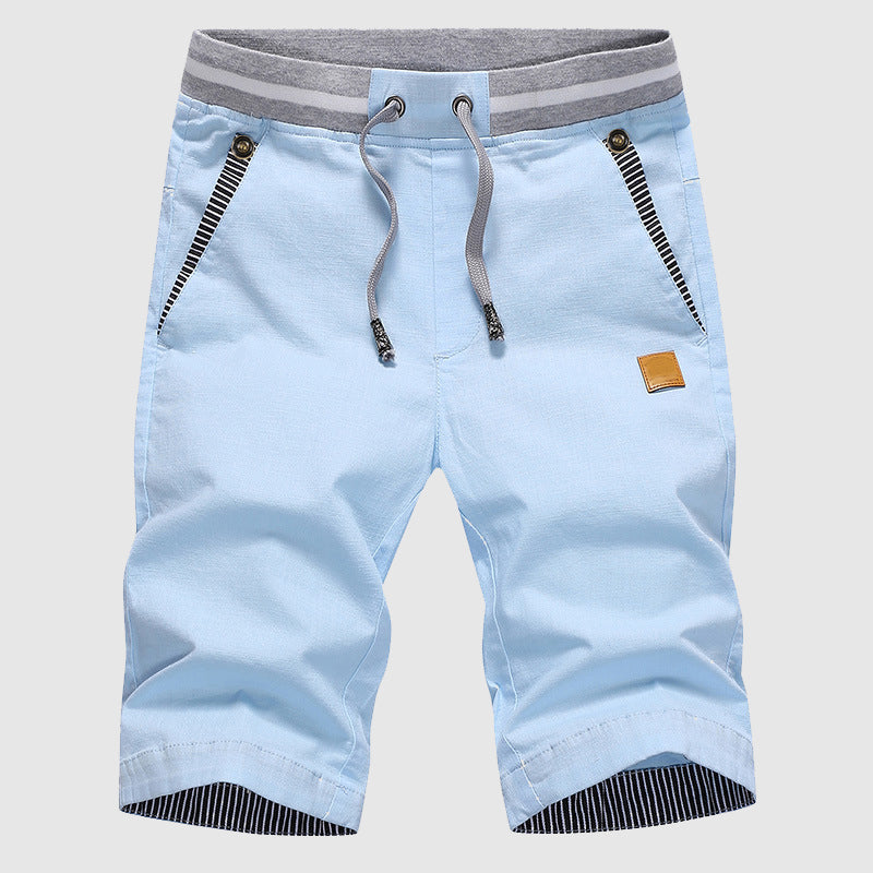 Shorts Uomo Corsa Cordino Tasche con Zip Vestibilità Rilassata - Vesarelli