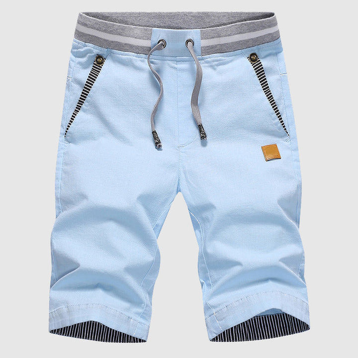Shorts Uomo Corsa Cordino Tasche con Zip Vestibilità Rilassata - Vesarelli