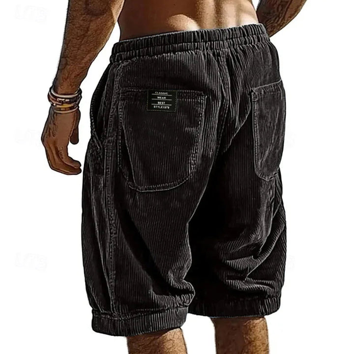 Jovial | Eleganti Pantaloncini Uomo in Velluto a Coste, Comfort e Stile Casual 3