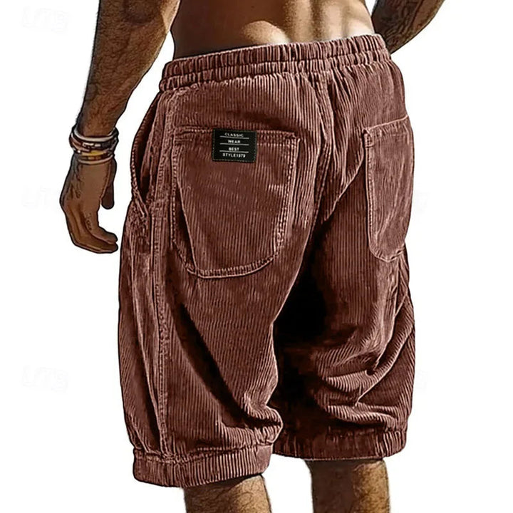 Jovial | Eleganti Pantaloncini Uomo in Velluto a Coste, Comfort e Stile Casual 4
