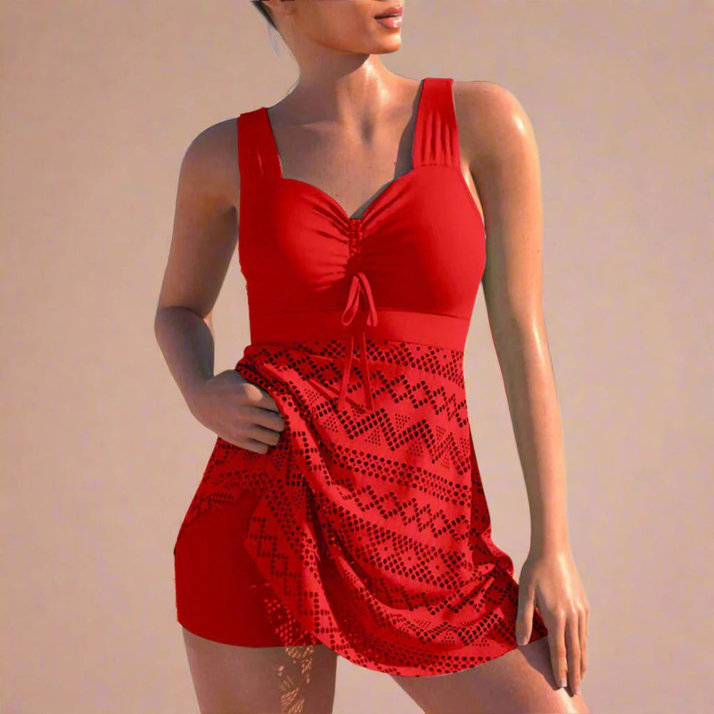 Julia | Elegante camicetta con arricciature e motivo delicato 1